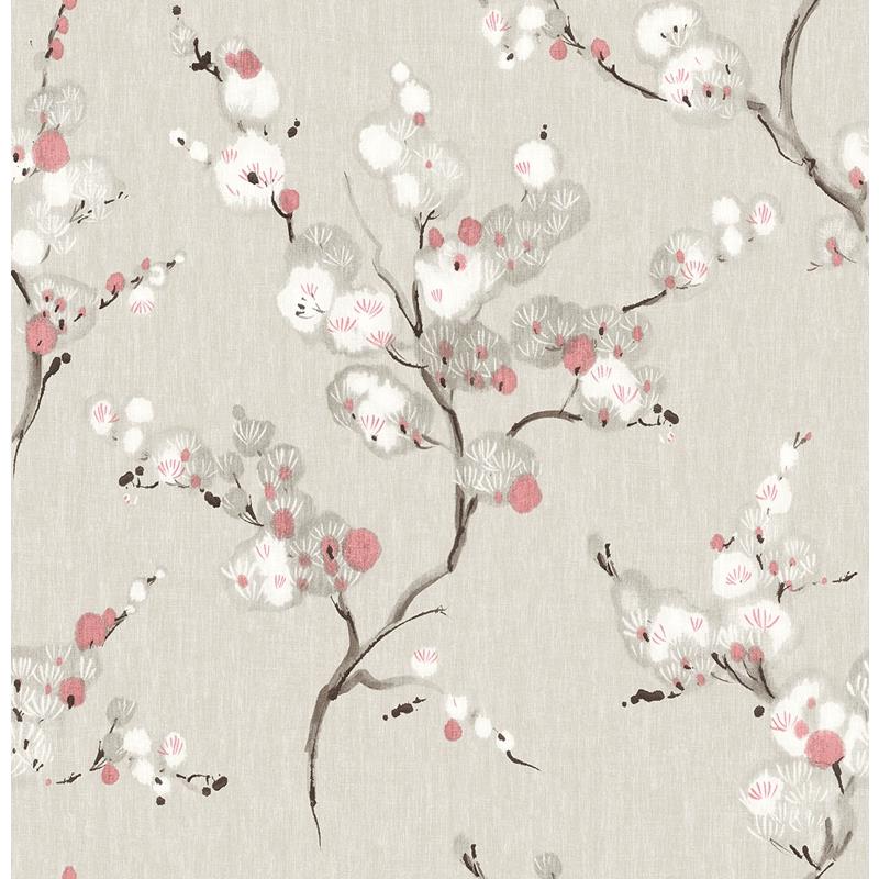 Select 2764-24307 Bliss Coral Blossom Mistral A-Street Prints Wallpaper
