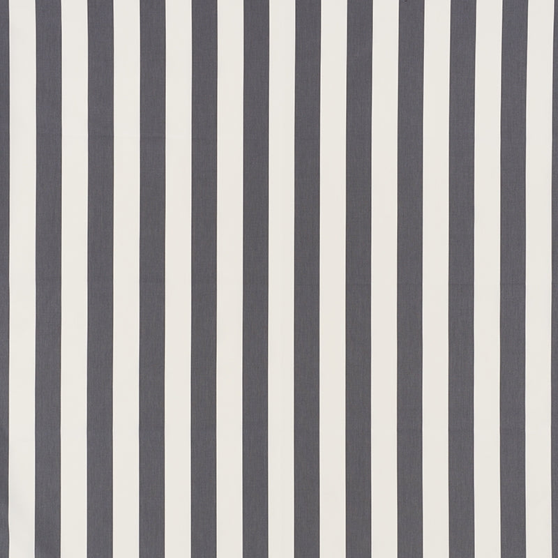 View 71350 James Stripe Charcoal by Schumacher Fabric