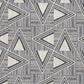 Sample 8251 Dino Penguin, Black Geometric Multipurpose Magnolia Fabric