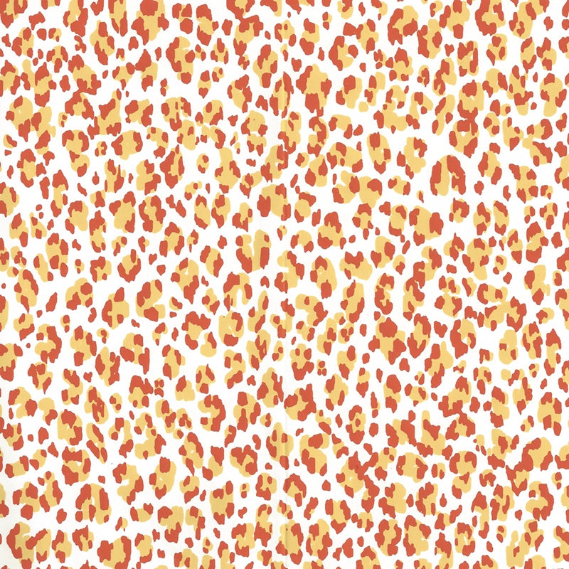 Sample 305080AWP Bonaparte, Gold Orange Almost White by Quadrille Wallpaper