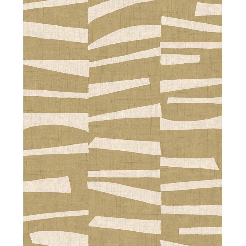 Sample EJ318024 Twist, Ode Mustard Staggered Stripes by Eijffinger
