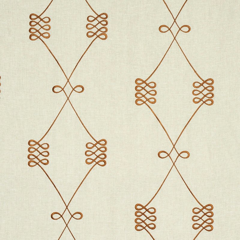 Purchase sample of 78201 Nicolette Embroidery, Natural by Schumacher Fabric