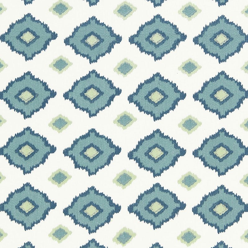 Purchase sample of 65782 Sikar Embroidery, Sky by Schumacher Fabric