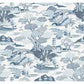Select 2901-87507 Perennial Joy De Vie Blue Toile A Street Prints Wallpaper