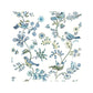 Sample 3122-10802 Flora and Fauna Jinjur Teal Bird Trail by Chesapeake Wallpaper