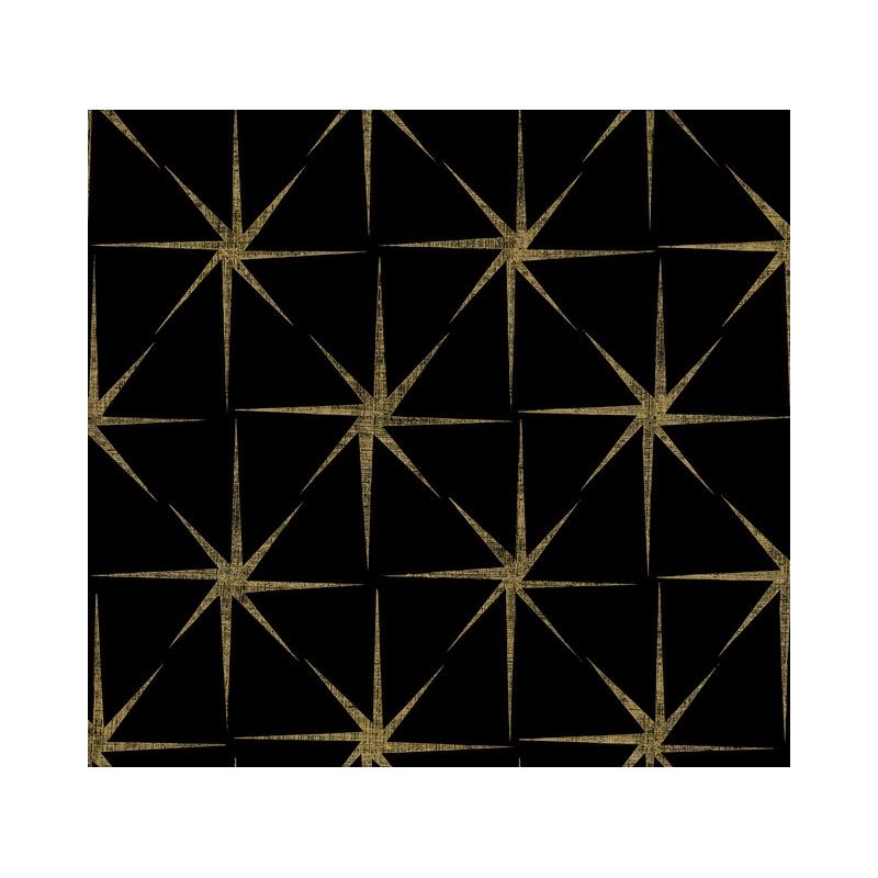 Sample GR5941 Grandmillennial, Evening Star Black York Wallpaper