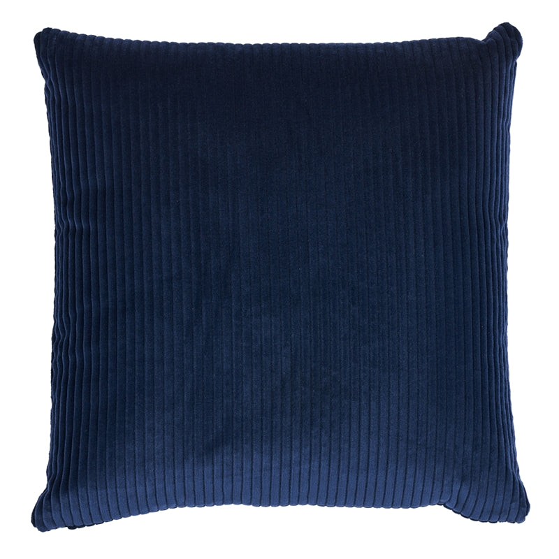 So8045206 | Wyatt Corduroy 22" Pillow, Navy - Schumacher Furniture and Accessories