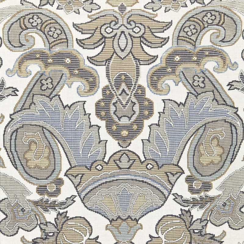 Purchase sample of 175081 Mataura Linen Print, Greige by Schumacher Fabric