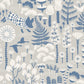 Sample 1454 Hoppmosse, Dove And Blue By Borastapeter Wallpaper