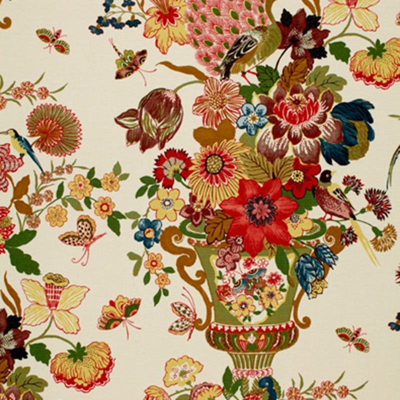 Purchase sample of 173070 Lansdale Bouquet, Spring by Schumacher Fabric