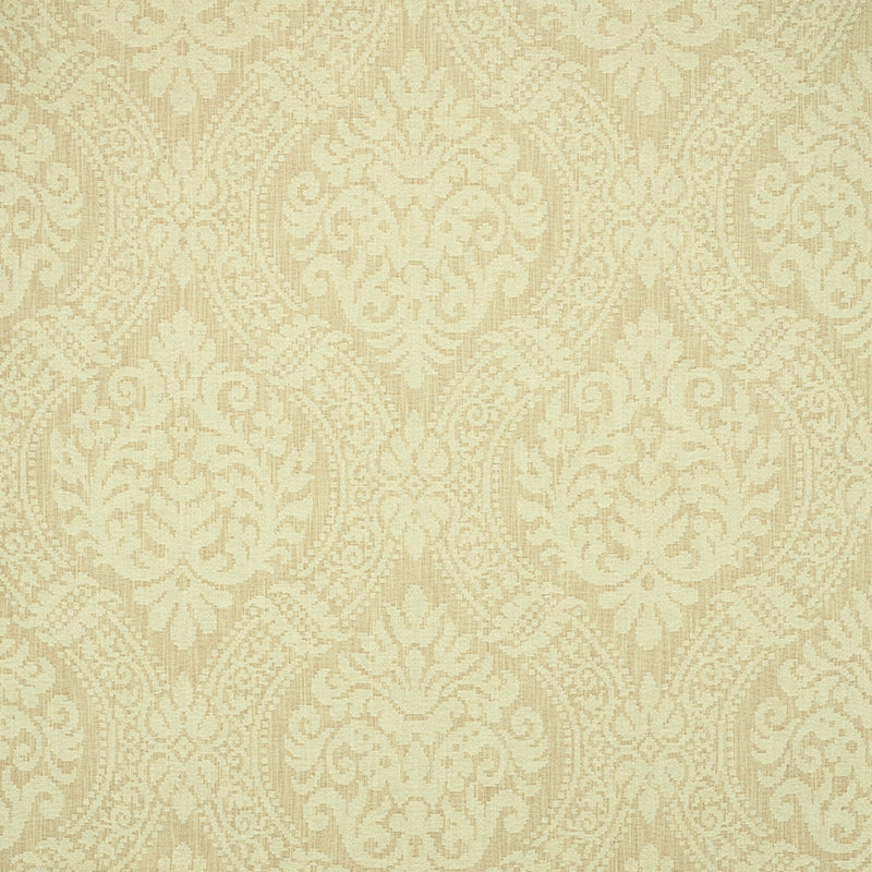 Purchase sample of 60980 Port Charl Chen Damask, Cream by Schumacher Fabric