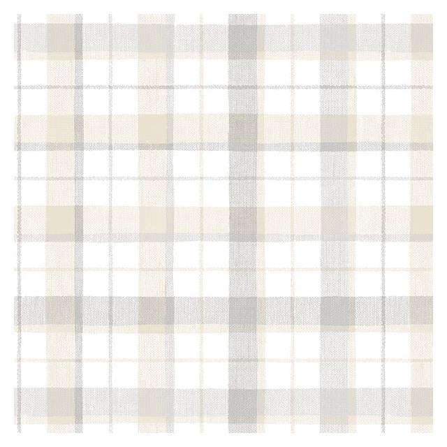 View CK36627 Creative Kitchens Linen Plaid  by Norwall Wallpaper