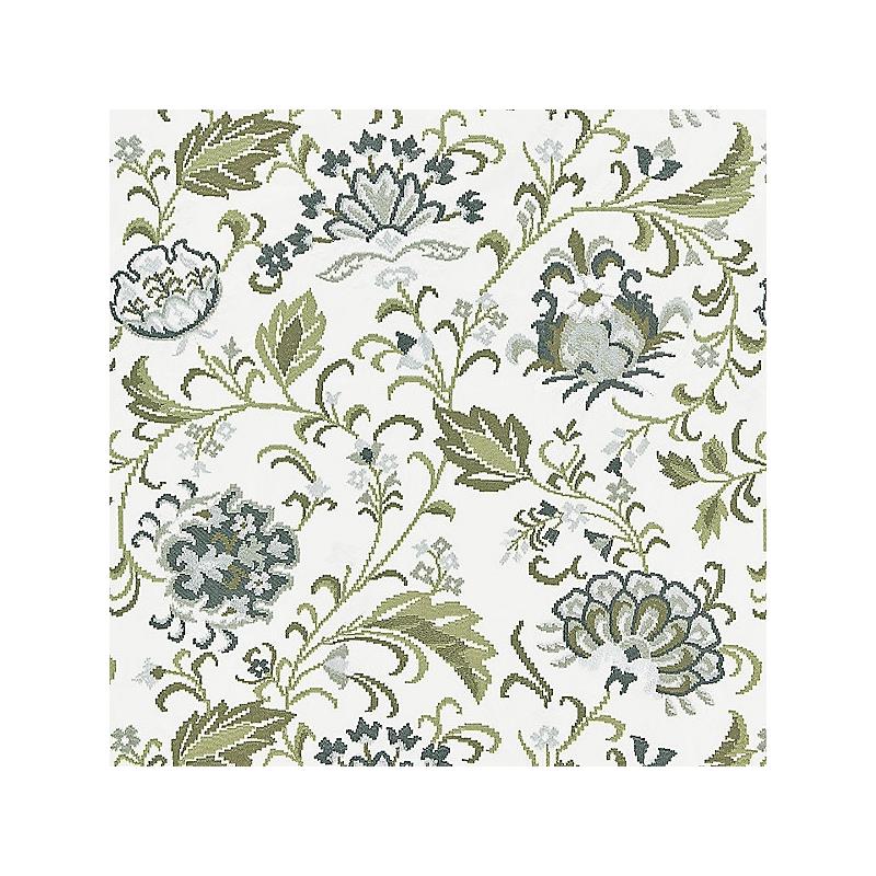 Sample 27173-003 Delphine Embroidery, Ash - Scalamandre Fabric (SC 000327173)