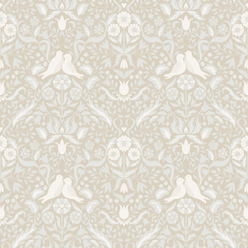 Sample 2999-14026 Annelie, Niki Beige Country Kitsch by A-Street Prints Wallpaper