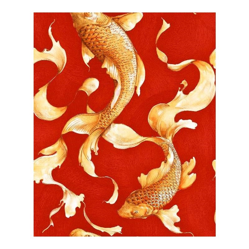 Sample AI40601 Koi by Seabrook Wallpaper