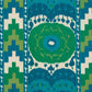 View 176064 Samarkand Ikat Ii Emerald by Schumacher Fabric