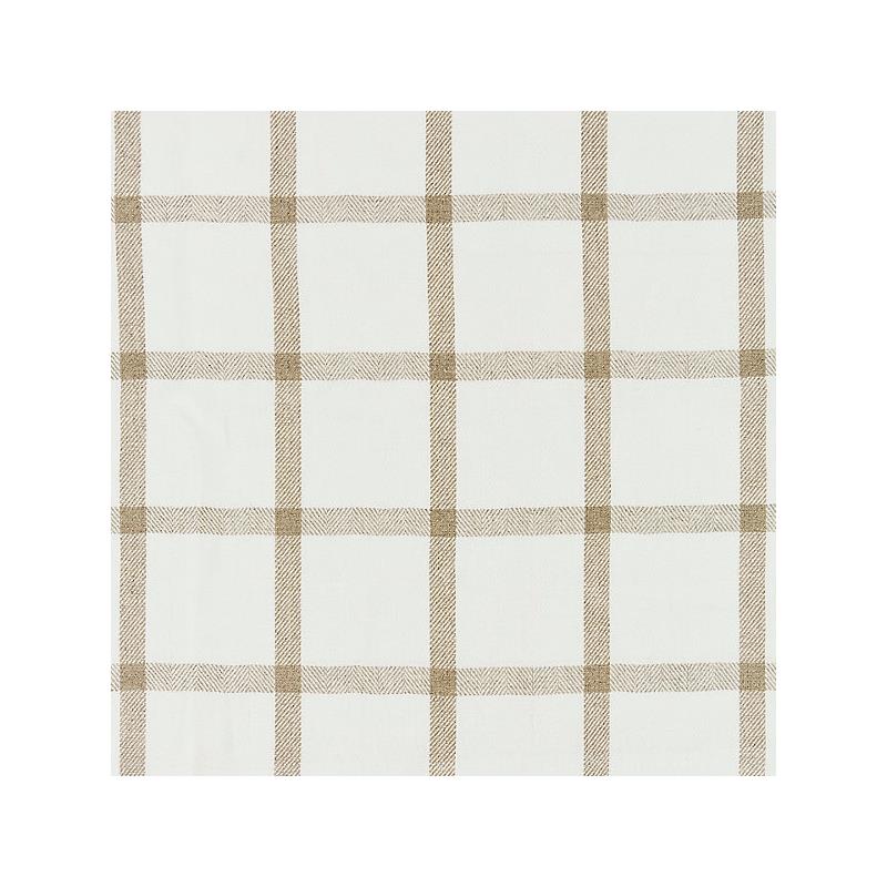 Sample 27152-001 Wilton Linen Check, Linen - Scalamandre Fabric (SC 000127152)