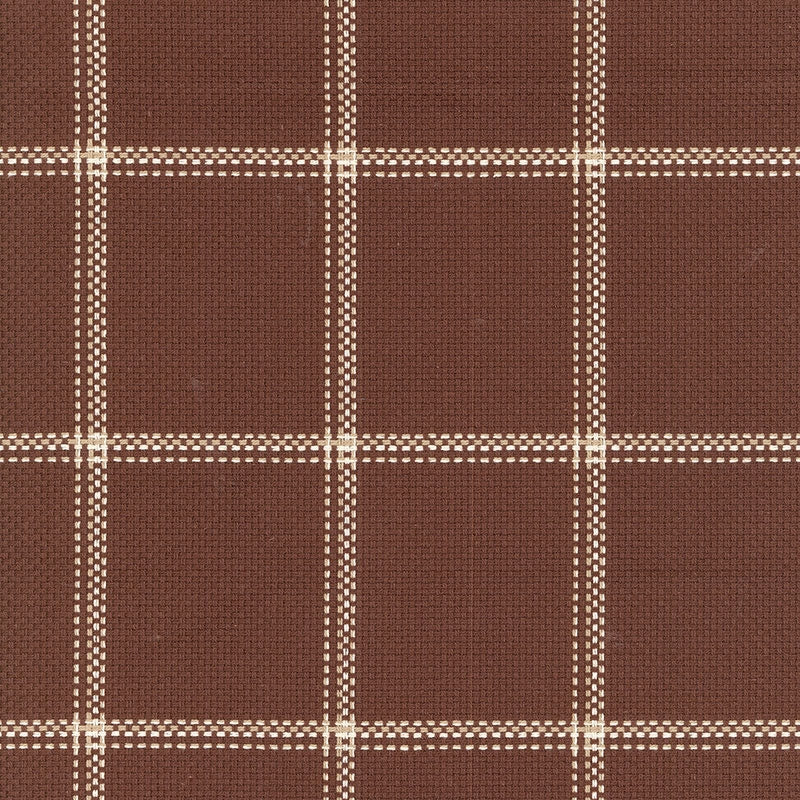 Purchase sample of 62413 Woodland Plaid, Bark by Schumacher Fabric