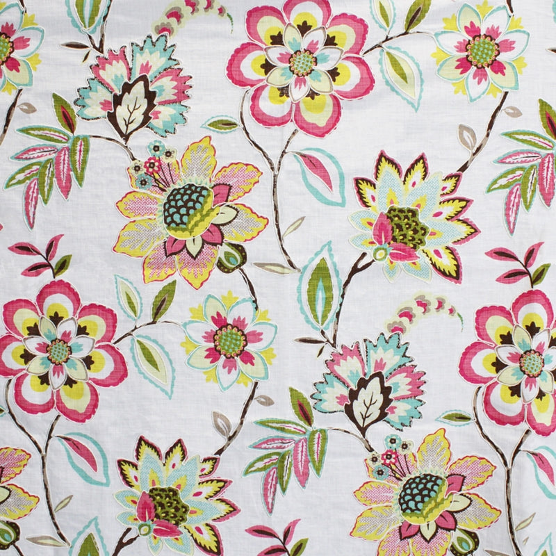 Find S5114 Birthday Cake Floral Pink Greenhouse Fabric