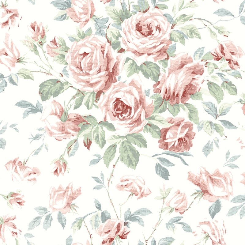 Acquire 4072-70023 Delphine Manon Rasberry Rose Stitch Wallpaper Rasberry by Chesapeake Wallpaper