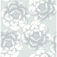 Sample 2763-24240 Moonlight, Silver Flowers by A-Street Prints Wallpaper