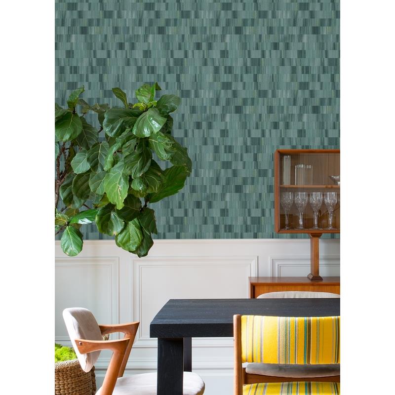 Looking for AST4677 Sarah + Ruby Flicker Teal Horizontal Textured Stripe Wallpaper by A-Street Prints Wallpaper