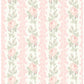 Shop AST4105 LoveShackFancy Blooming Heirloom Marie Pink Rose Stripe Pink A-Street Prints Wallpaper