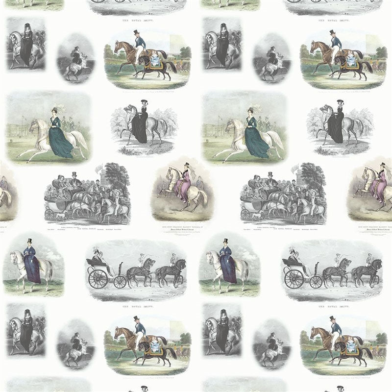 Find PRC670/02 Royal Promenade Lapis by Designer Guild Wallpaper
