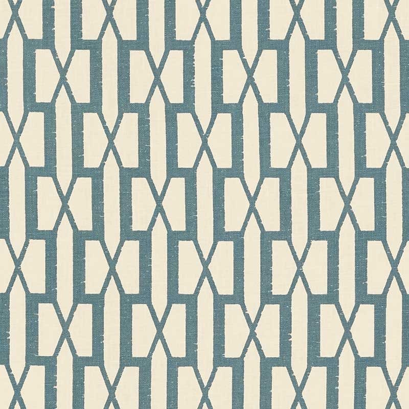 Purchase sample of 176115 Belvedere, Peacock Blue by Schumacher Fabric