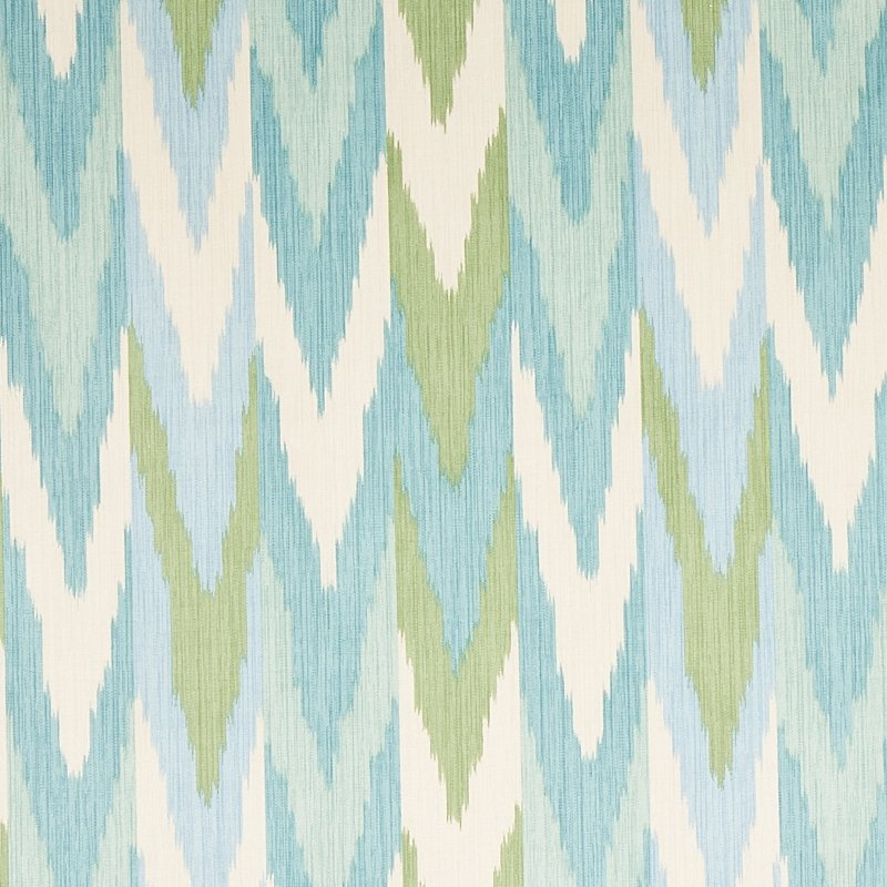 Purchase sample of 176103 Kashgar Velvet Ikat, Mineral and Leaf by Schumacher Fabric