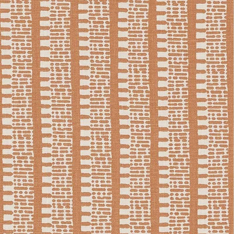 Purchase sample of 176136 Kiosk, Burnt Orange by Schumacher Fabric
