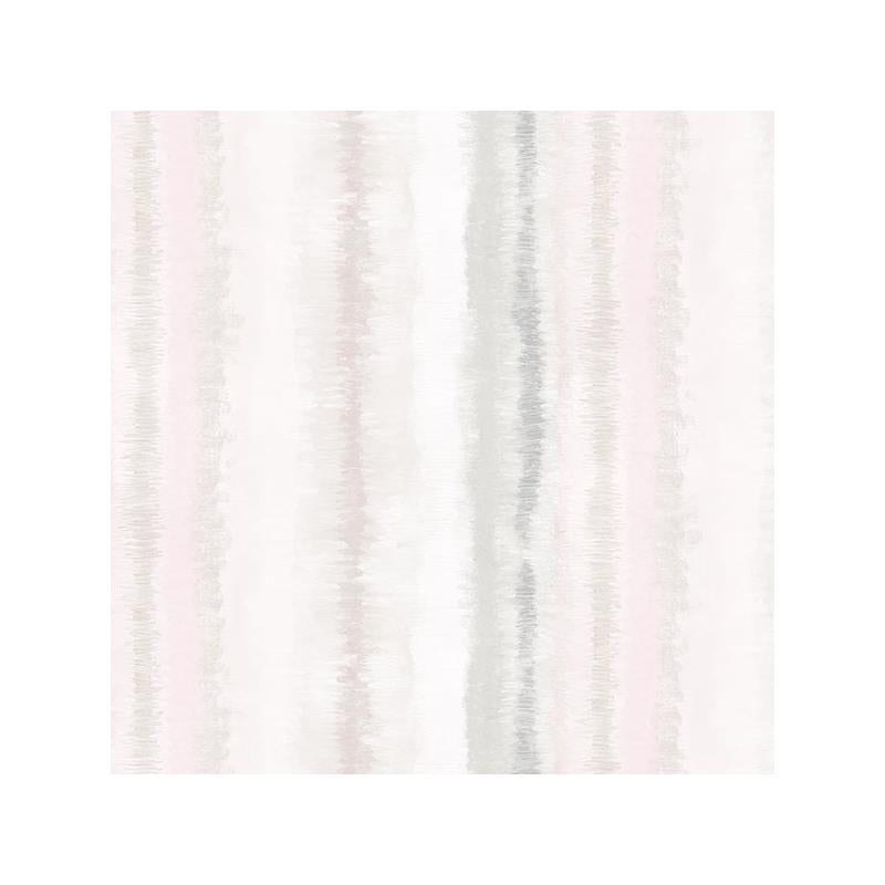 Sample FW36809 Fresh Watercolors, Pink Frequency Stripe Wallpaper in Grey, Pink Beige by Norwall