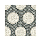 Sample 27215-001 Dragon'S Fret Embroidery, Black and Tan - Scalamandre Fabric (SC 000127215)