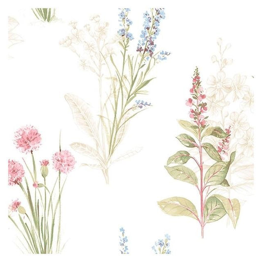 View AB42445 Abby Rose 3 Pink Floral Wallpaper by Norwall Wallpaper