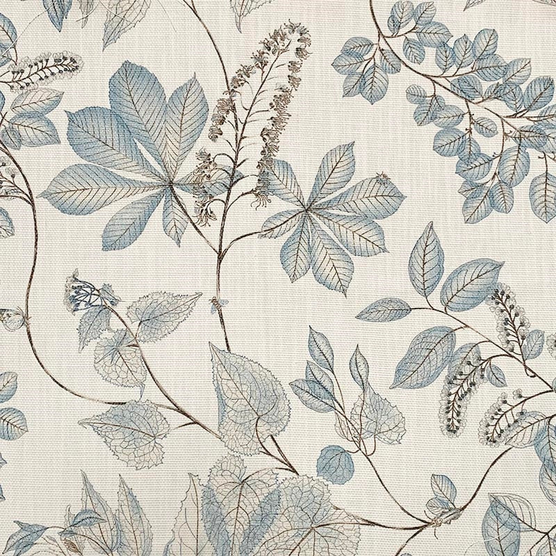 Buy 9046 Dakwoo Neptune Blue Light Blue Off White/Ivory Magnolia Fabric