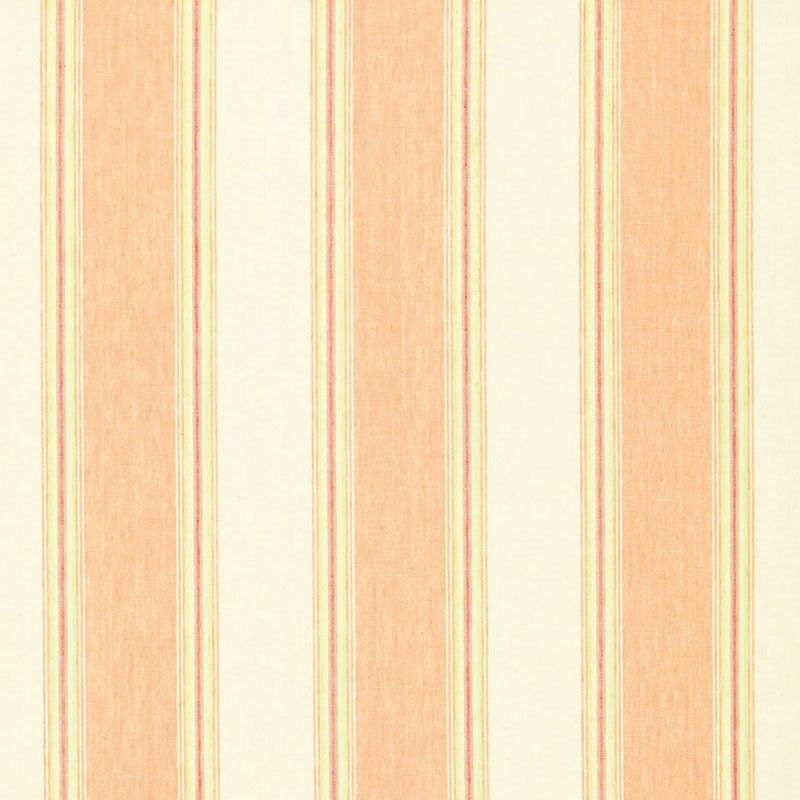 Purchase sample of 66081 Savannah Linen Stripe, Blossom by Schumacher Fabric
