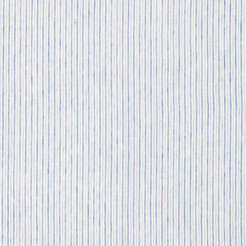 Purchase sample of 65993 Mackay Linen Stripe, Sky by Schumacher Fabric