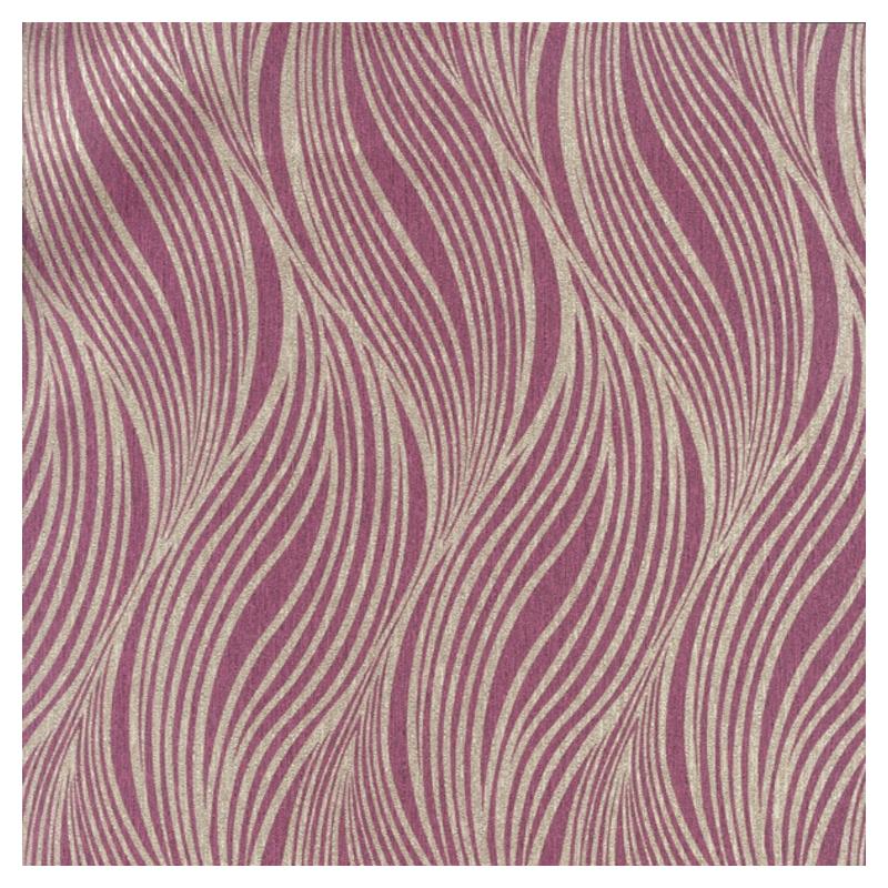 Looking W6764-01 Osborne and Little Wallpaper Curve Plum-Metallic Gilver W6764-01 Wallpaper