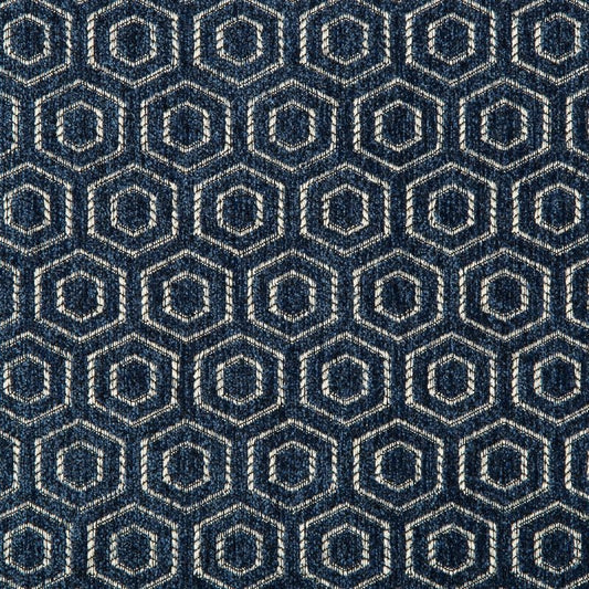 Select 35602.50.0  Geometric Dark Blue by Kravet Design Fabric
