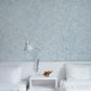 Buy 5012020 Galina Blues Schumacher Wallcovering Wallpaper