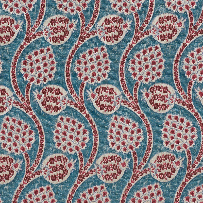 Purchase sample of 72000 Persephone, Peacock by Schumacher Fabric