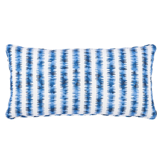 So18018218 | Cardiogram Pillow, Oxford Blue - Schumacher Furniture and Accessories