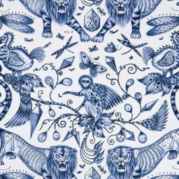 Order F1109/01 Extinct Animal/Insect by Clarke And Clarke Fabric