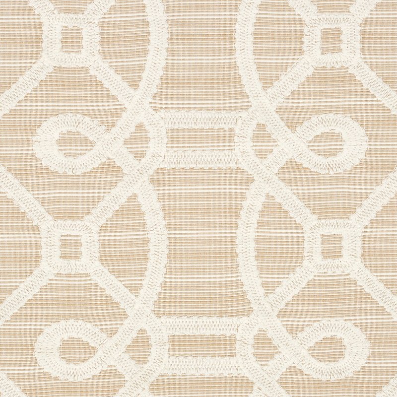 Acquire 71934 Ziz Embroidery Natural By Schumacher Fabric
