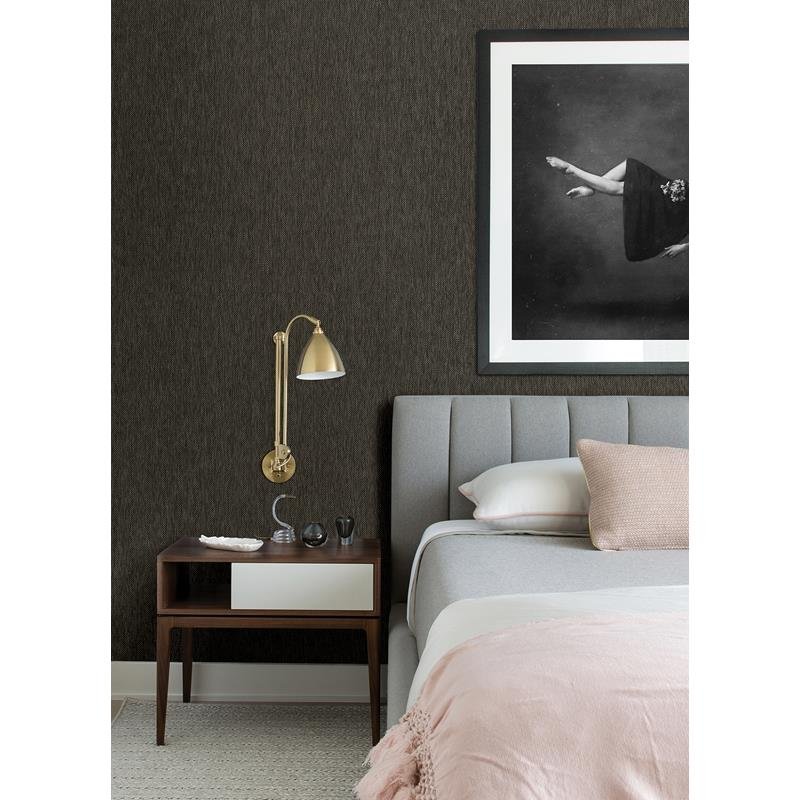 Buy 2972-86141 Loom Jia Charcoal Paper Weave Grasscloth Wallpaper Charcoal A-Street Prints Wallpaper