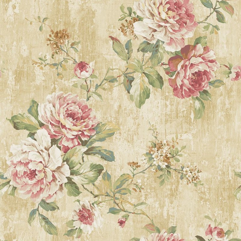 Shop VF30607 Manor House Floral Trail  by Wallquest Wallpaper