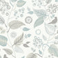 Sample 9331 Leaf Rhapsody, Slate By Borastapeter Wallpaper
