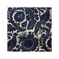 Sample 36389-001 Spoleto, Light and Dark Blue On White - Scalamandre Fabric (SC 000136389)