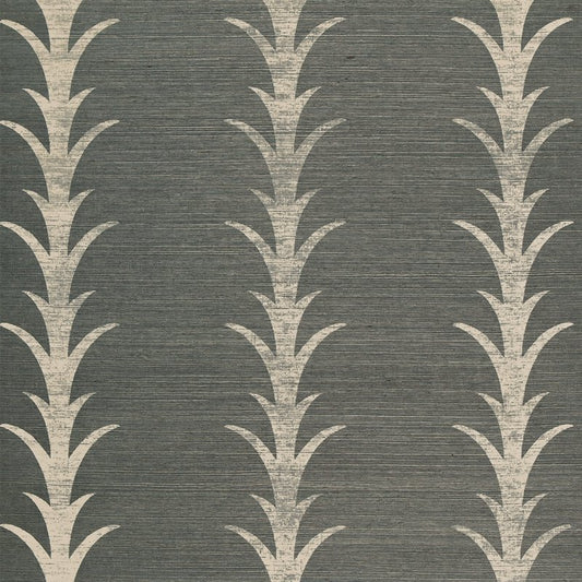 Save on 5006050 Acanthus Stripe Shadow Schumacher Wallpaper