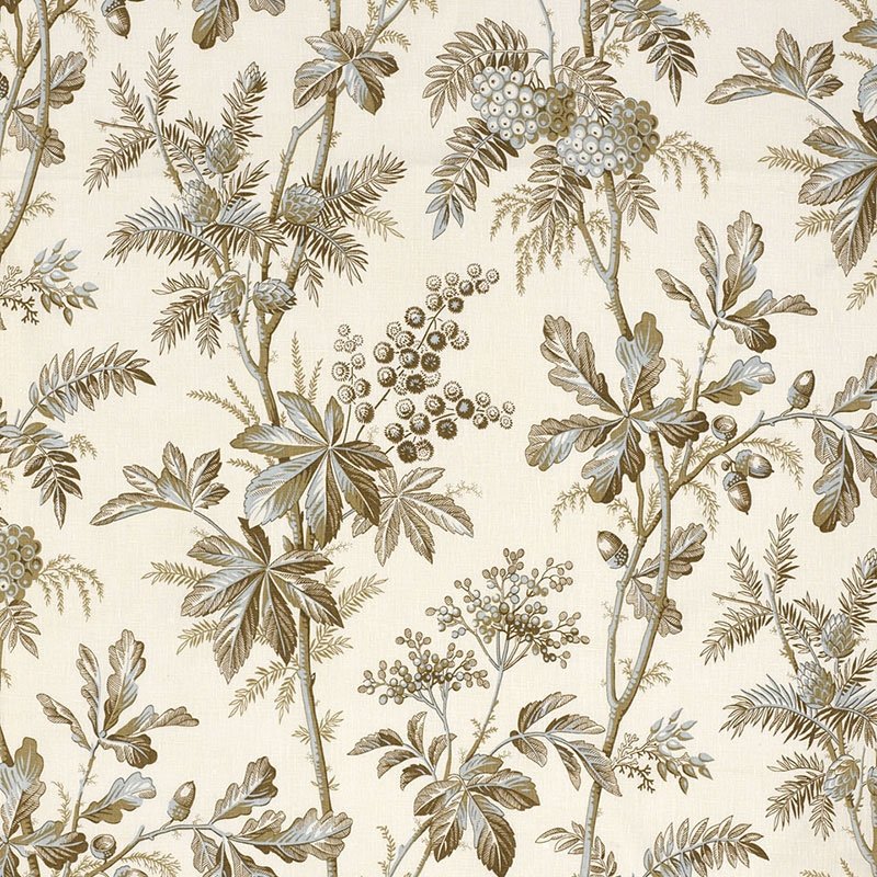 Purchase sample of 174111 Brantwood Vine, Mineral by Schumacher Fabric